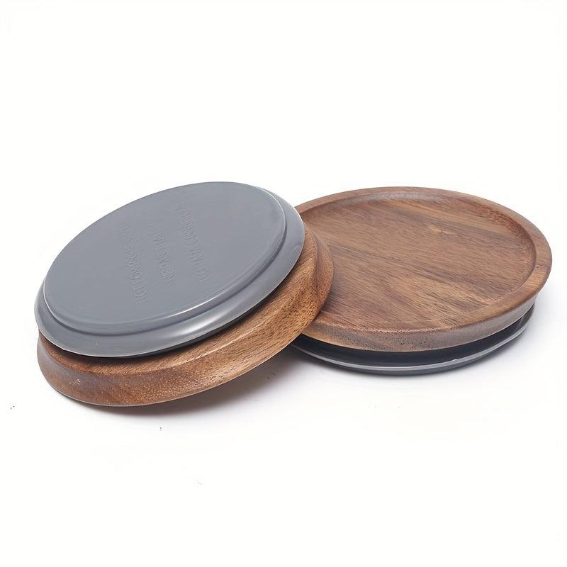 Regular Mouth Mason Jar Lid Wooden Storage Ball Jars Wooden Lid Airtight Seal