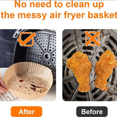 100PCS Disposable Air Fryer Paper Thick Type 2.5g
