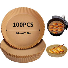 100PCS Disposable Air Fryer Paper Thick Type 2.5g