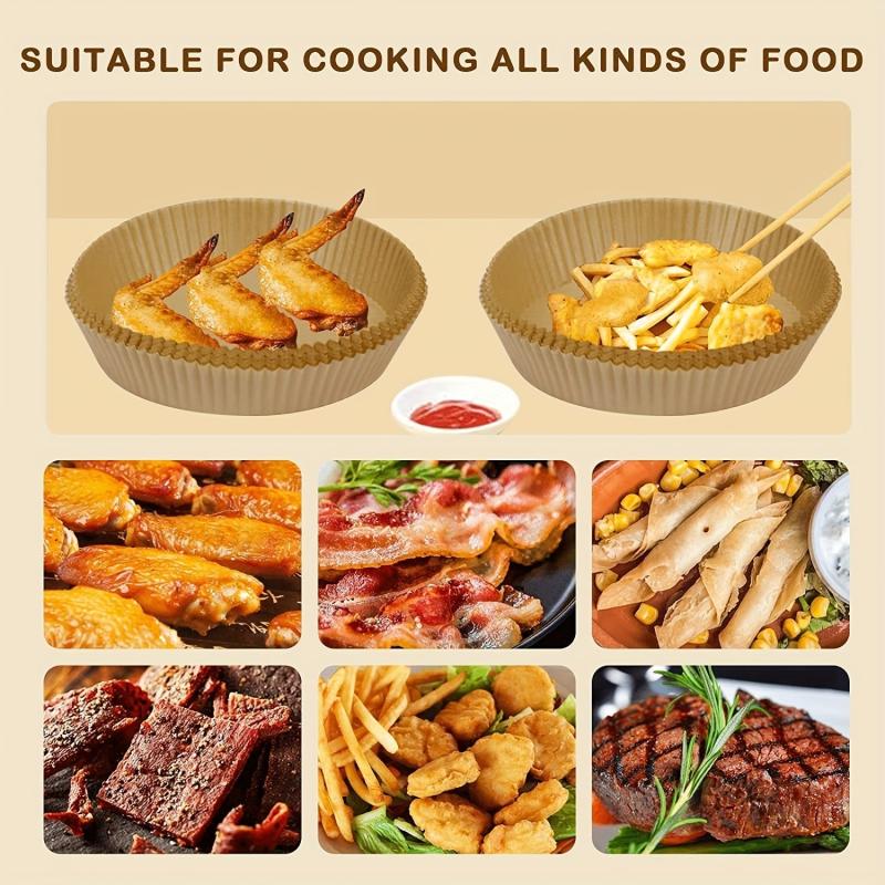 100PCS Disposable Air Fryer Paper Thick Type 2.5g