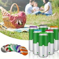6pcs Silicone Can Covers Soda Beer Bottle Cap Tin Can Leak Proof Cap