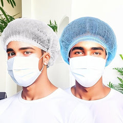 100pcs Disposable Hair Net Cap for Cosmetics Kitchen Cooking
