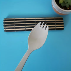 100pcs Cornstarch Disposable Fork Spoon Individually Wrapped Ice Cream Spoon