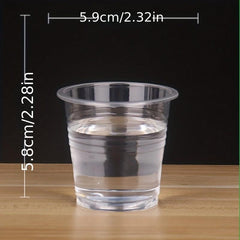 Disposable Clear Plastic Cups 30pcs Leak Proof Home Office