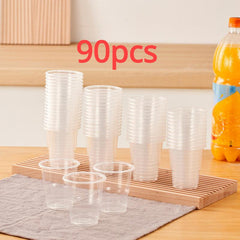 Disposable Clear Plastic Cups 30pcs Leak Proof Home Office