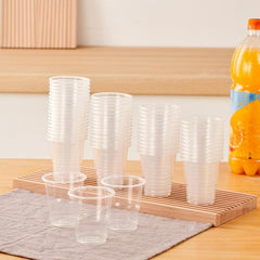 Disposable Clear Plastic Cups 30pcs Leak Proof Home Office