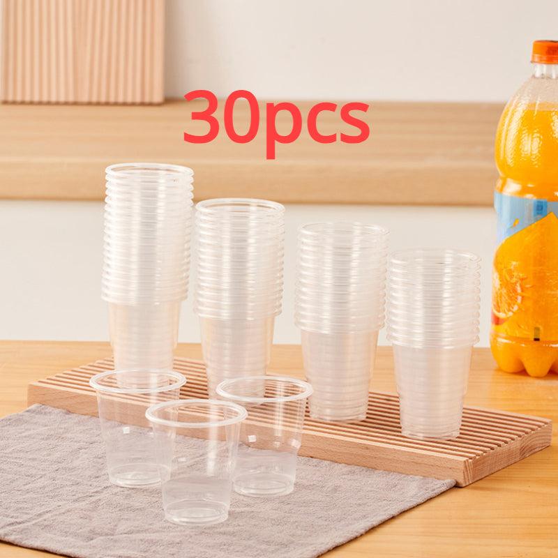 Disposable Clear Plastic Cups 30pcs Leak Proof Home Office