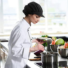 Women's Chef Hats Hair Nets Food Service Caps Kitchen Cooking Chef Cap