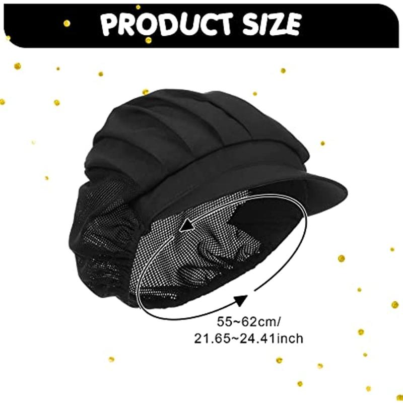 Women's Chef Hats Hair Nets Food Service Caps Kitchen Cooking Chef Cap