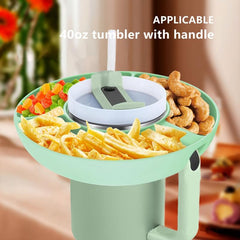 40oz Silicone Snack Platter Tumbler Cup for Parties