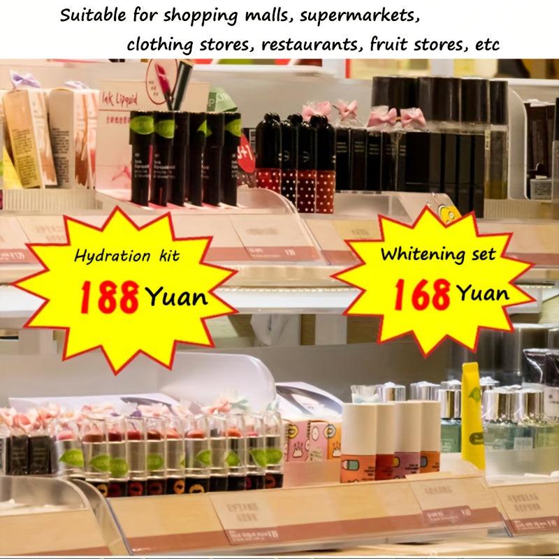 10pcs Star Stickers & 4pcs Clips Colorful Cooked Food Label Number Stickers