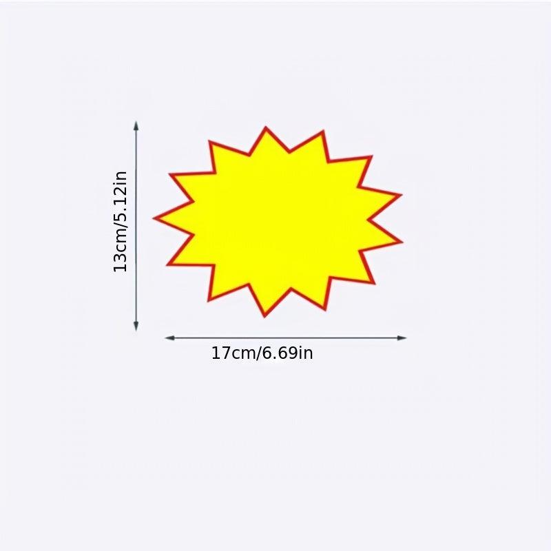 10pcs Star Stickers & 4pcs Clips Colorful Cooked Food Label Number Stickers
