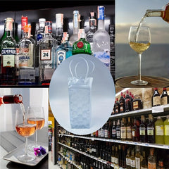Outdoor Insulated Wine Bottle Bag PVC Wine Carrier Ice Bag