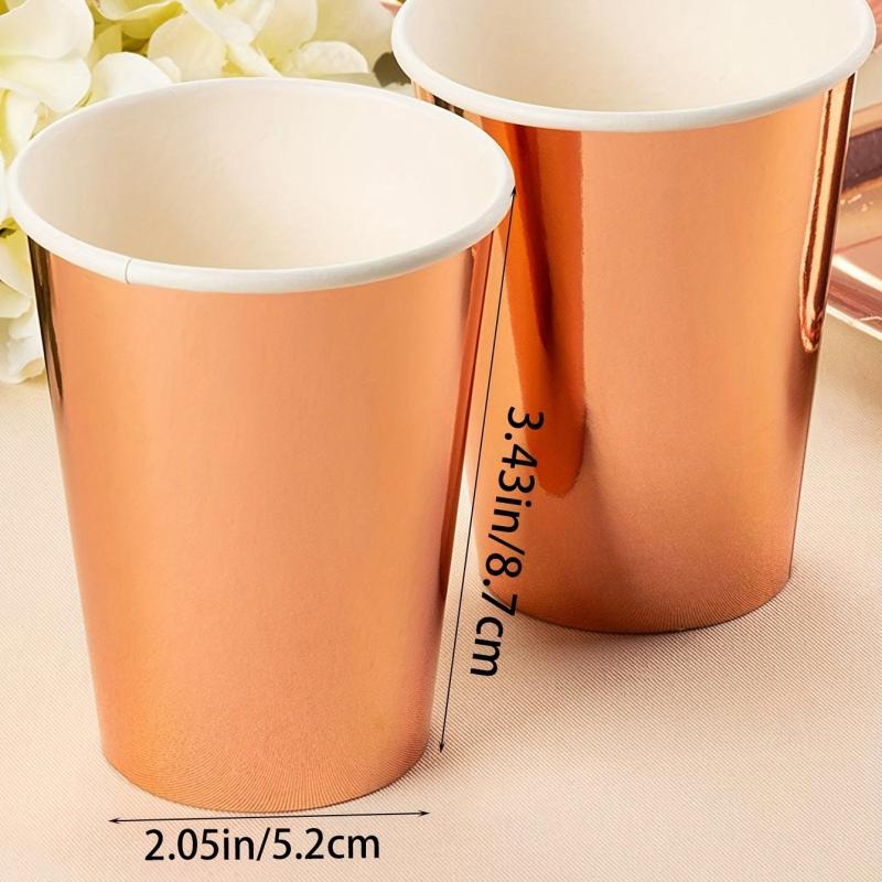 10pcs Laser Colorful Party Paper Cups