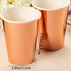 10pcs Laser Colorful Party Paper Cups