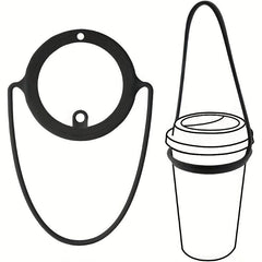 Silicone Coffee Cup Carrier Hot Cold Beverage Reusable Holder