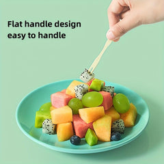 100pcs 8 Bamboo Wooden Paddle Pick Skewer Cocktail Pick Appetizer Toothpick
