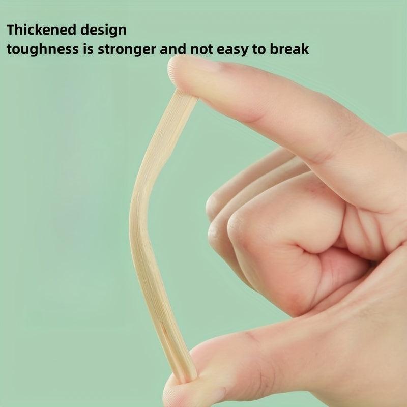 100pcs 8 Bamboo Wooden Paddle Pick Skewer Cocktail Pick Appetizer Toothpick