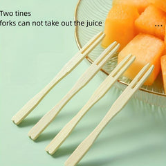 100pcs 8 Bamboo Wooden Paddle Pick Skewer Cocktail Pick Appetizer Toothpick
