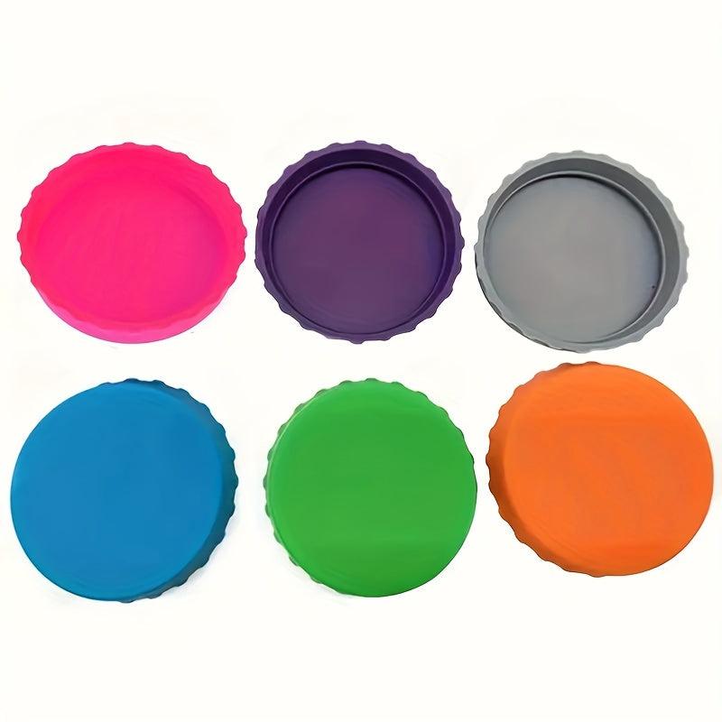 6pcs Silicone Can Lid Soda Water Closure Beverage No Leak Stopper