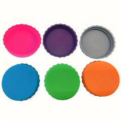 6pcs Silicone Can Lid Soda Water Closure Beverage No Leak Stopper