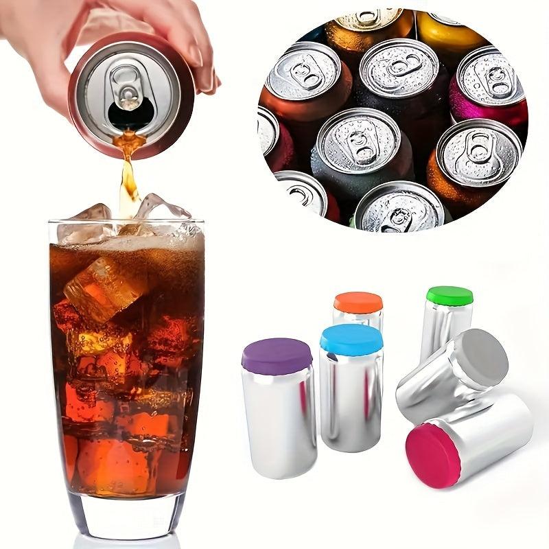 6pcs Silicone Can Lid Soda Water Closure Beverage No Leak Stopper