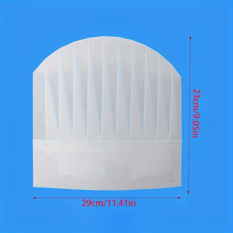 10 Pcs Disposable Chef Hats Adult Unisex Kitchen Caps Bulk Set