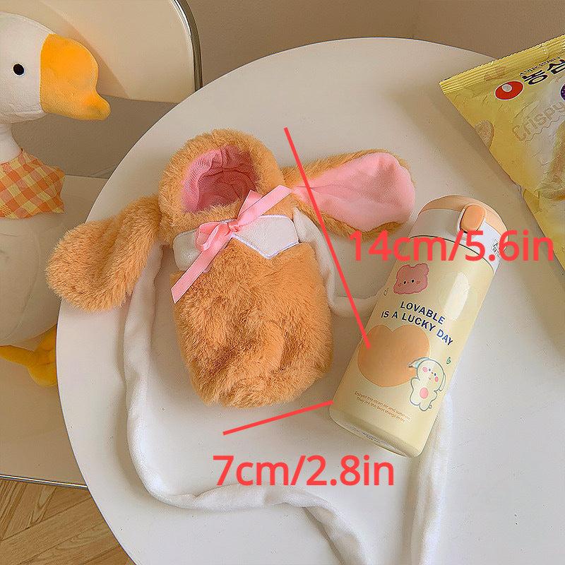 Cartoon Rabbit Plush Cup Cover - Heat Cold Resistant - Art Room Decor