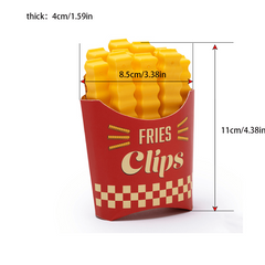 3box French Fries Sealing Clip Fresh Food Packaging Bag