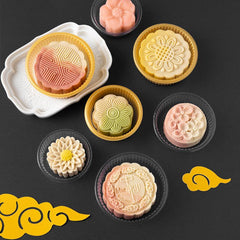 100pcs Transparent Plastic Mooncake and Cupcake Tray Container