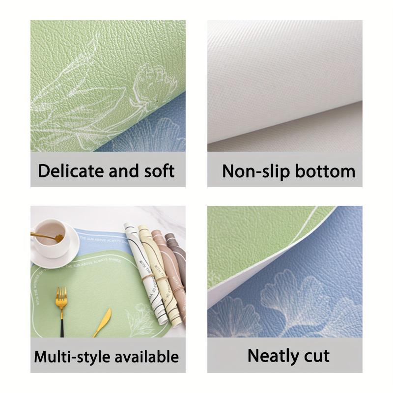 Irregular Flowers Pattern Table Mat Non Slip Heat Resistant Insulation Place Mat