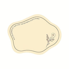 Irregular Flowers Pattern Table Mat Non Slip Heat Resistant Insulation Place Mat