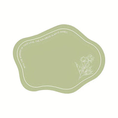 Irregular Flowers Pattern Table Mat Non Slip Heat Resistant Insulation Place Mat