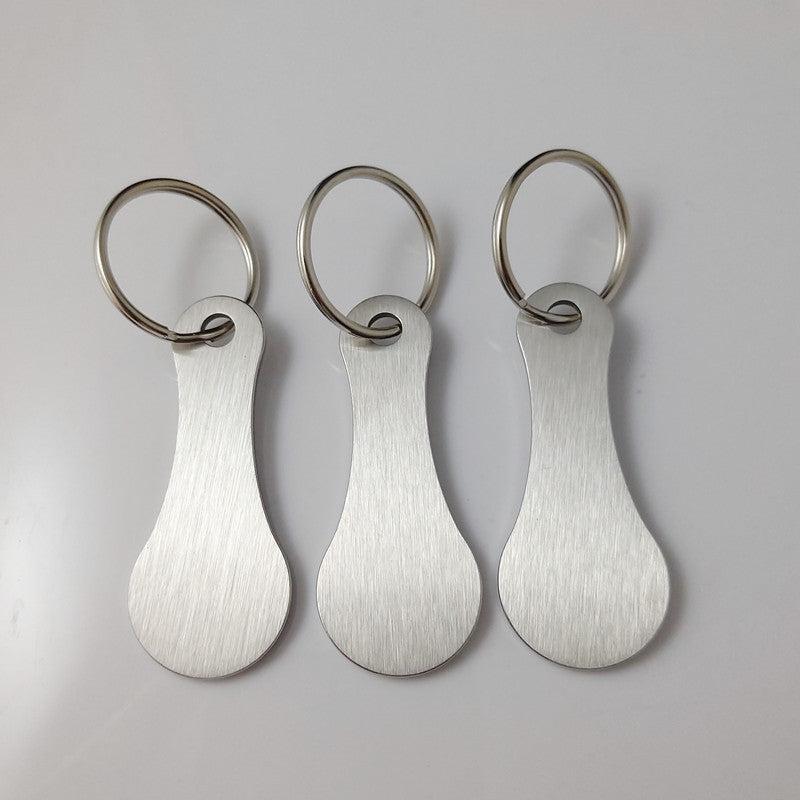 Aluminum Alloy Key Ring for Shopping Trolleys - Unisex Gift for Men and Women
