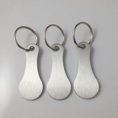Aluminum Alloy Key Ring for Shopping Trolleys - Unisex Gift for Men and Women