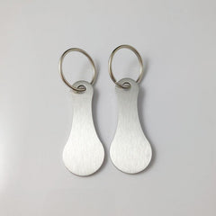 Aluminum Alloy Key Ring for Shopping Trolleys - Unisex Gift for Men and Women