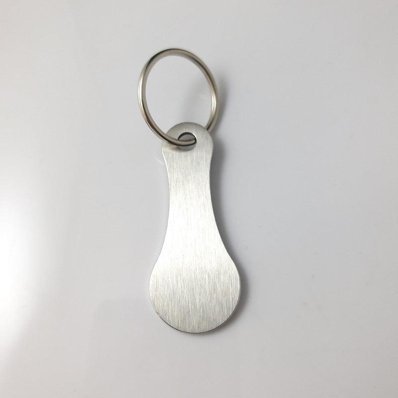 Aluminum Alloy Key Ring for Shopping Trolleys - Unisex Gift for Men and Women