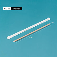 100pcs Disposable Paper Straws Biodegradable Drinking Straws