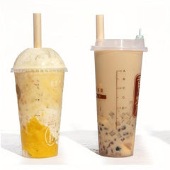 100pcs Disposable Paper Straws Biodegradable Drinking Straws