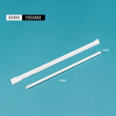 100pcs Disposable Paper Straws Biodegradable Drinking Straws