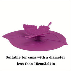 Butterfly Silicone Cup Lid Non-Toxic Water Cup Mug Glass Lid