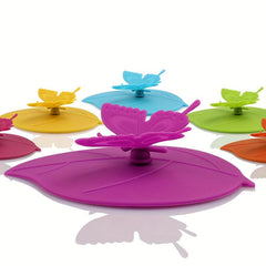 Butterfly Silicone Cup Lid Non-Toxic Water Cup Mug Glass Lid