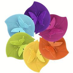 Butterfly Silicone Cup Lid Non-Toxic Water Cup Mug Glass Lid