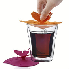 Butterfly Silicone Cup Lid Non-Toxic Water Cup Mug Glass Lid