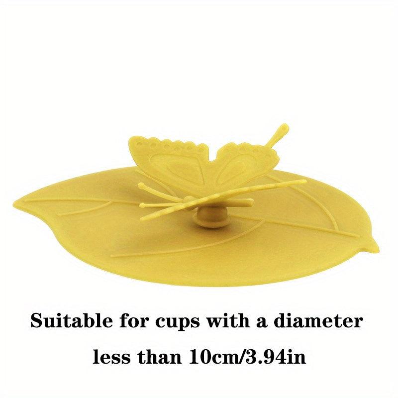 Butterfly Silicone Cup Lid Non-Toxic Water Cup Mug Glass Lid