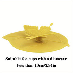Butterfly Silicone Cup Lid Non-Toxic Water Cup Mug Glass Lid