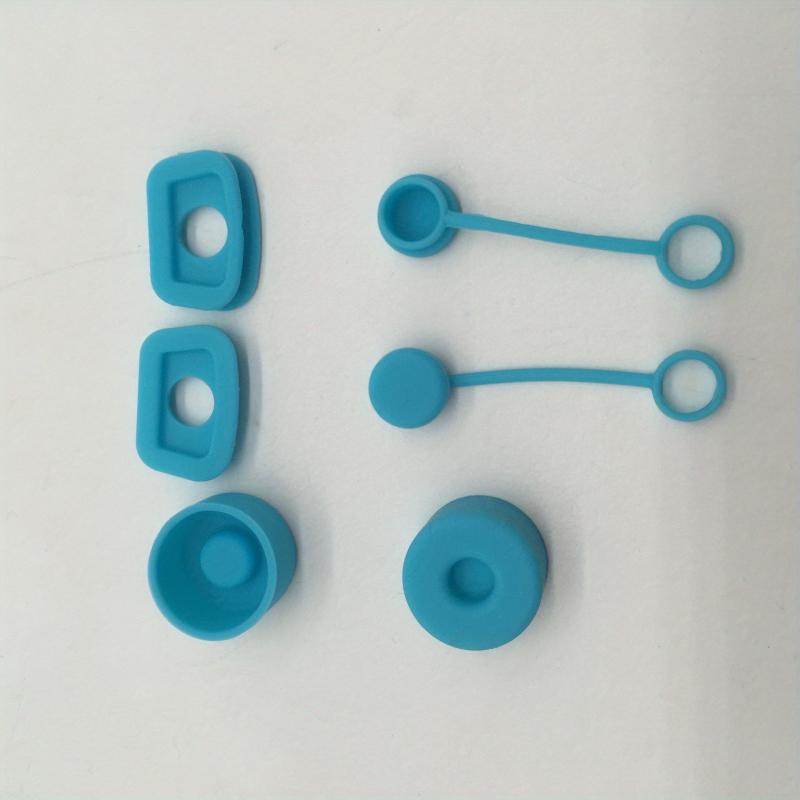 6pcs Tumbler Cup Lids Silicone Straw Lid Leak Proof Plug Set