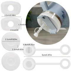 6pcs Tumbler Cup Lids Silicone Straw Lid Leak Proof Plug Set