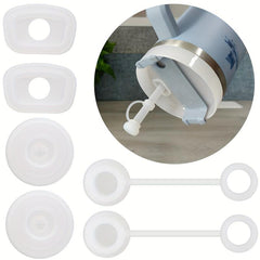 6pcs Tumbler Cup Lids Silicone Straw Lid Leak Proof Plug Set
