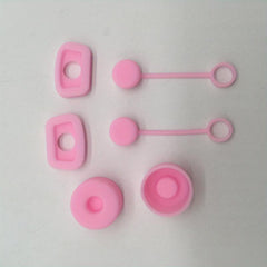 6pcs Tumbler Cup Lids Silicone Straw Lid Leak Proof Plug Set